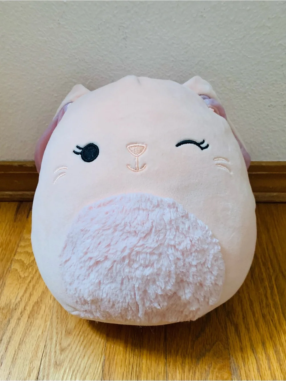 Squishmallow Lot of 3: Pink Bunny, Chocolate Chip Cookie, Boba Tea Plush Toys